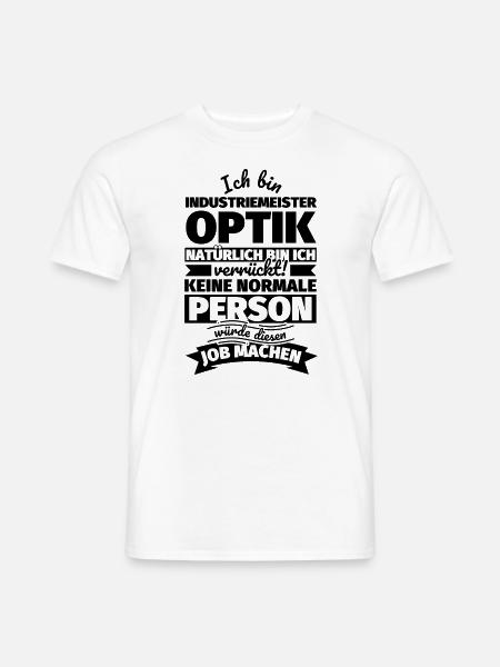 Industriemeister Optik Geschenke - Männer T-Shirt - Weiß