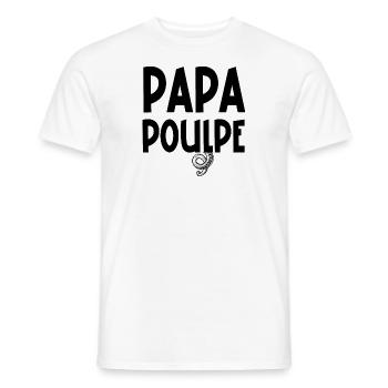 papa poulpe - T-shirt homme - blanc - Devant - AI Model Male 178 dark (178cm)