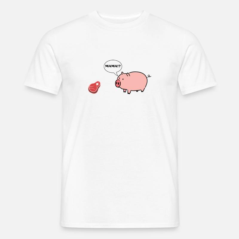 Mama!? - Männer T-Shirt - Weiß