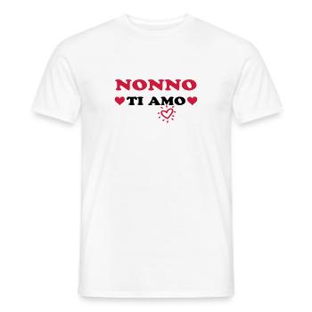 Nonno ti amo - Men's T-Shirt - white - Front - AI Model Male 178 dark (178cm)
