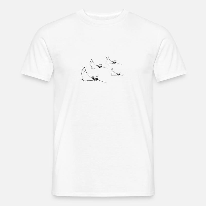 Formation de vol Eagle Ray - T-shirt homme - blanc