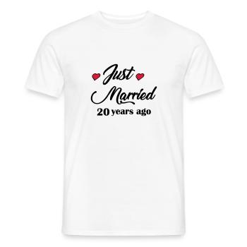 20-years - T-shirt homme - blanc - Devant - AI Model Male 178 dark (178cm)