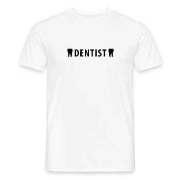 Dentist - Men's T-Shirt - white - Front - AI Model Male 178 dark (178cm)