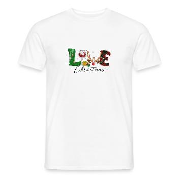 Noël, vin Noël, vin rouge vin drôle vin vin - T-shirt homme - blanc - Devant - AI Model Male 178 dark (178cm)