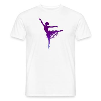 Ballerina Ballett Shirt Geschenk - Männer T-Shirt - Weiß - Vorne - AI Model Male 178 dark (178cm)