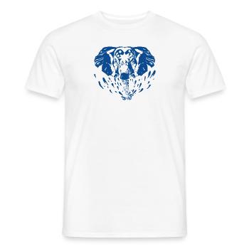 Elefant Wasser Motiv Kreativ - Männer T-Shirt - Weiß - Vorne - AI Model Male 178 dark (178cm)