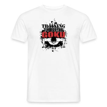 Training to beat Goku - Men's T-Shirt - white - Front - AI Model Male 178 dark (178cm)