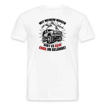 Geländewagen Auto Offroad Jeep Spruch Geschenk - Männer T-Shirt - Weiß - Vorne - AI Model Male 178 dark (178cm)