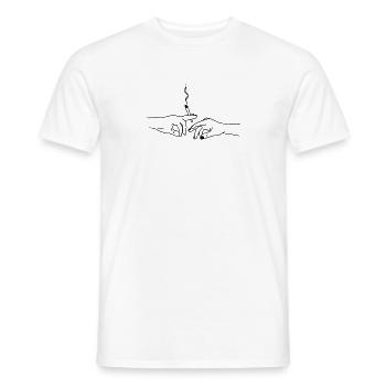 Weed kiffen Marihuana joint - Männer T-Shirt - Weiß - Vorne - AI Model Male 178 dark (178cm)