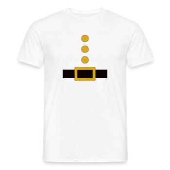Dwarf Costume Disguise Christmas Halloween - Men's T-Shirt - white - Front - AI Model Male 178 dark (178cm)