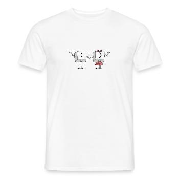 Keyboardsmile - Männer T-Shirt - Weiß - Vorne - AI Model Male 178 dark (178cm)
