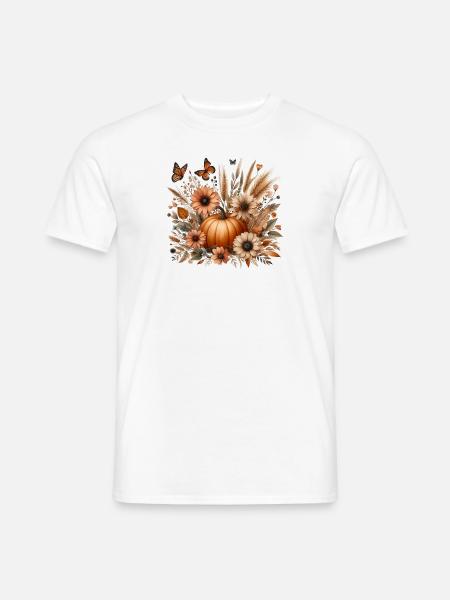 Autumn Pumpkin - Men's T-Shirt - white