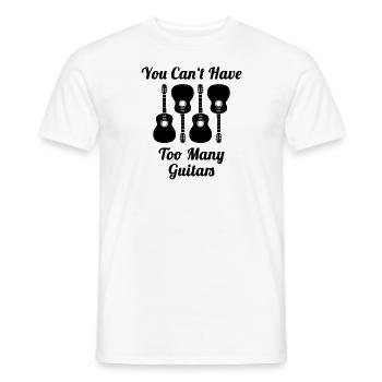 You Can't Have Too Many Guitars - Männer T-Shirt - Weiß - Vorne - AI Model Male 178 dark (178cm)