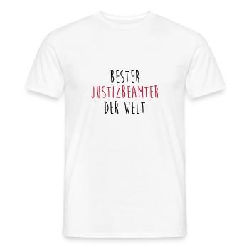 Justizbeamter Justizbeamtin Justiz Recht Gericht - Männer T-Shirt - Weiß - Vorne - AI Model Male 178 dark (178cm)