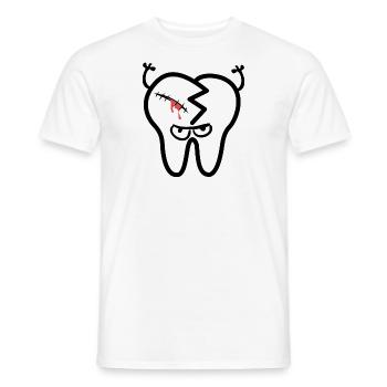mauvaise dent - T-shirt homme - blanc - Devant - AI Model Male 178 dark (178cm)