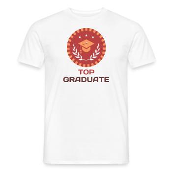 Top Graduate - Männer T-Shirt - Weiß - Vorne - AI Model Male 178 dark (178cm)