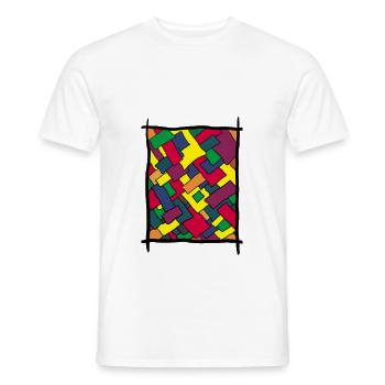 gelbe Kreuzdächer - Männer T-Shirt - Weiß - Vorne - AI Model Male 178 dark (178cm)