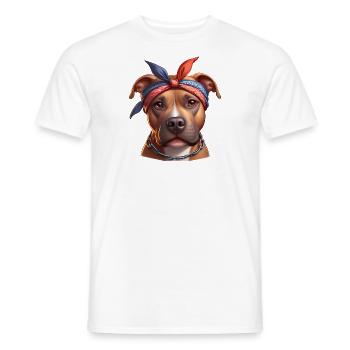 Pitbull Les Artistes De Rap - T-shirt homme - blanc - Devant - AI Model Male 178 dark (178cm)