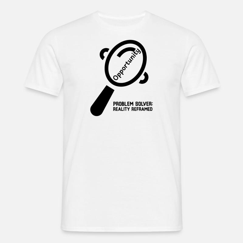 Problem Solved: Reality Reframed - Men's T-Shirt - white