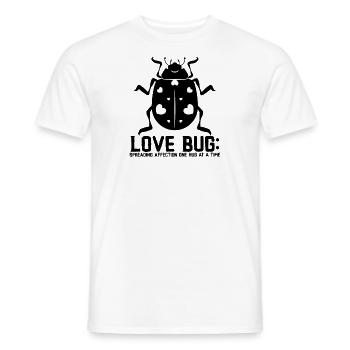 Love Bug: Spreading Affection One Hug At A Time - Men's T-Shirt - white - Front - AI Model Male 178 dark (178cm)