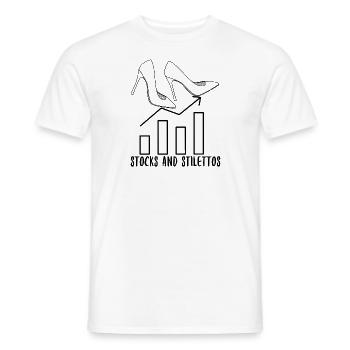 Stocks And Stilettos - Men's T-Shirt - white - Front - AI Model Male 178 dark (178cm)
