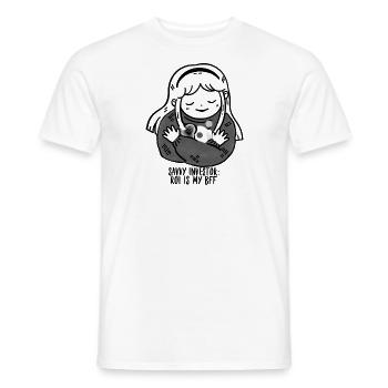 Savvy Investor: ROI Is My BFF - Men's T-Shirt - white - Front - AI Model Male 178 dark (178cm)