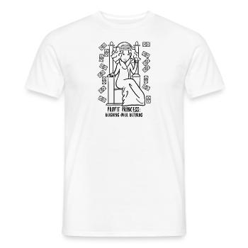 Profit Princess: Die Herrschaft über die Rendite - Männer T-Shirt - Weiß - Vorne - AI Model Male 178 dark (178cm)