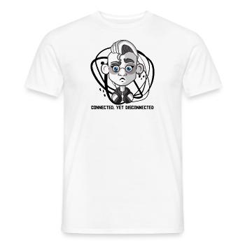 Connected, Yet Disconnected - Men's T-Shirt - white - Front - AI Model Male 178 dark (178cm)