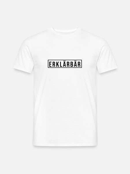 Erklärbär - Männer T-Shirt - Weiß