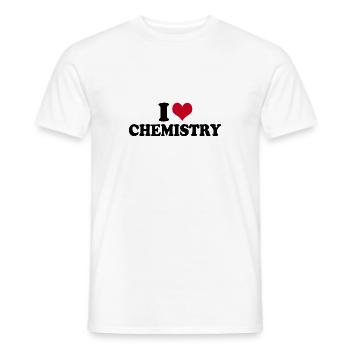 J’aime la chimie Professeur de chimie - T-shirt homme - blanc - Devant - AI Model Male 178 dark (178cm)