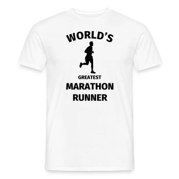 World's Greatest Marathon Runner - Männer T-Shirt - Weiß - Vorne - AI Model Male 178 dark (178cm)