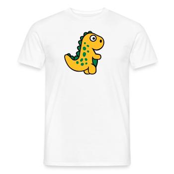 T-Rex - Männer T-Shirt - Weiß - Vorne - AI Model Male 178 dark (178cm)