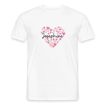 J’aime Joséphine - T-shirt homme - blanc - Devant - AI Model Male 178 dark (178cm)