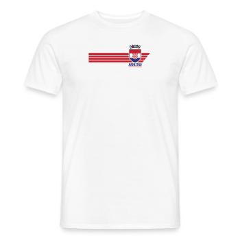 Kroatien Hrvatska Patriotismus Fussball Fan Trikot - Männer T-Shirt - Weiß - Vorne - AI Model Male 178 dark (178cm)