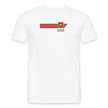 Portugal Selecao le Quinas Patriotisme Football - T-shirt homme - blanc - Devant - AI Model Male 178 dark (178cm)