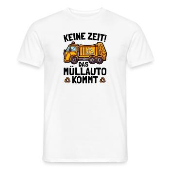 Müllmann Keine Zeit Das Müllauto Kommt Müllwagen - Männer T-Shirt - Weiß - Vorne - AI Model Male 178 dark (178cm)
