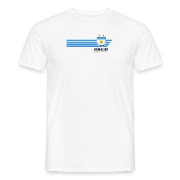 Argentinien Albiceleste Fußball Fan Trikot - Männer T-Shirt - Weiß - Vorne - AI Model Male 178 dark (178cm)