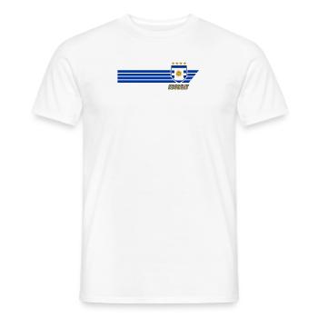Uruguay Urus La Celeste Football Fan Jersey - Men's T-Shirt - white - Front - AI Model Male 178 dark (178cm)