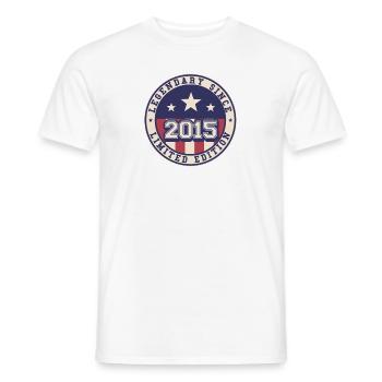 Legendary Since 2015 7. Geburtstag - Männer T-Shirt - Weiß - Vorne - AI Model Male 178 dark (178cm)
