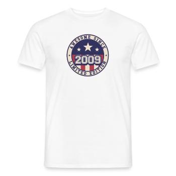 Awesome Since 2009 13th Birthday - Men's T-Shirt - white - Front - AI Model Male 178 dark (178cm)