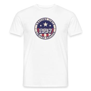 Awesome Since 1997 25th Birthday - Men's T-Shirt - white - Front - AI Model Male 178 dark (178cm)