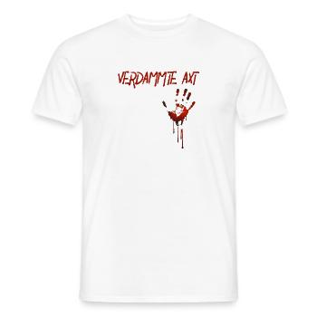 Halloween Süßigkeiten Verkleidung Kostüm - Männer T-Shirt - Weiß - Vorne - AI Model Male 178 dark (178cm)
