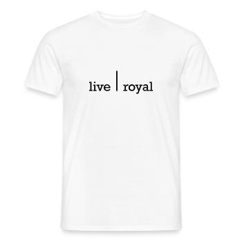 Live Royal Live | Royal FAT - T-shirt homme - blanc - Devant - AI Model Male 178 dark (178cm)