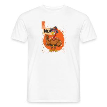 It's Not Christmas Yet Funny Thanksgiving - Men's T-Shirt - white - Front - AI Model Male 178 dark (178cm)