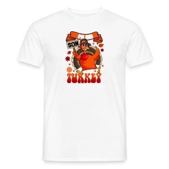 I'm The Son Turkey Family Matching Funny - Men's T-Shirt - white - Front - AI Model Male 178 dark (178cm)