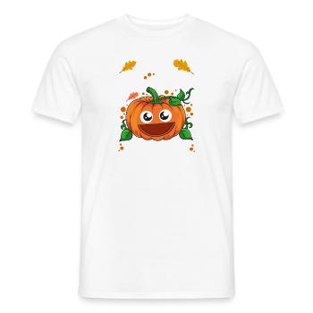 Citrouille la plus mignonne dans le patch Halloween - T-shirt homme - blanc - Devant - AI Model Male 178 dark (178cm)