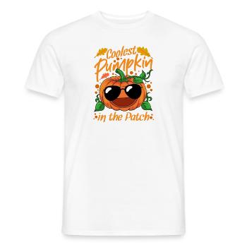 Coolest Pumpkin In The Patch Halloween - Men's T-Shirt - white - Front - AI Model Male 178 dark (178cm)