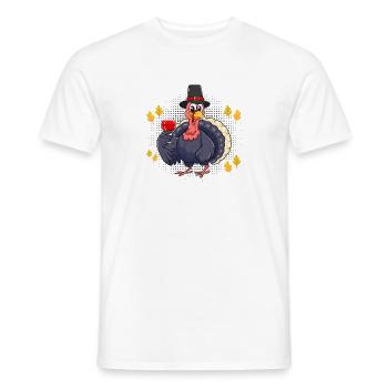 Shut Up Liver It's Thanksgiving - Men's T-Shirt - white - Front - AI Model Male 178 dark (178cm)