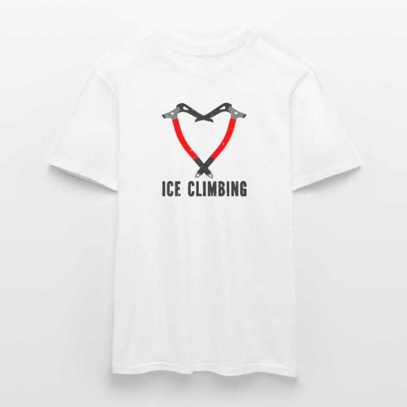 Ich Liebe Eisklettern Eiskletterer Eispickel Männer T-Shirt