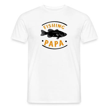 Angeln Fishing Papa Angler - Männer T-Shirt - Weiß - Vorne - AI Model Male 178 dark (178cm)